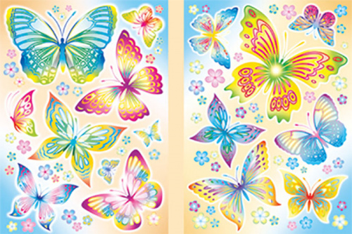 Декоративные наклейки "Бабочки"