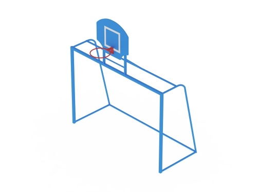 Ворота с баскетбольным щитом СО 603