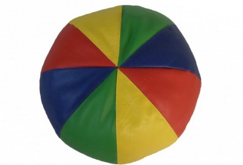 Детский игровой мяч "Радуга" (дробленка) D 35 см