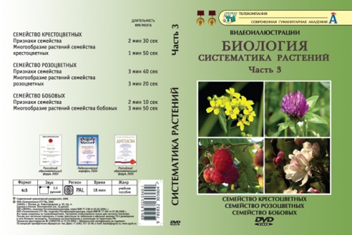 DVD Систематика растений ч.3 (6 фрагментов)