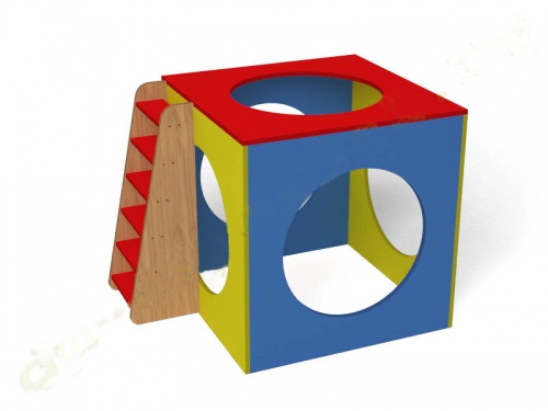 Куб игровой с лесенкой