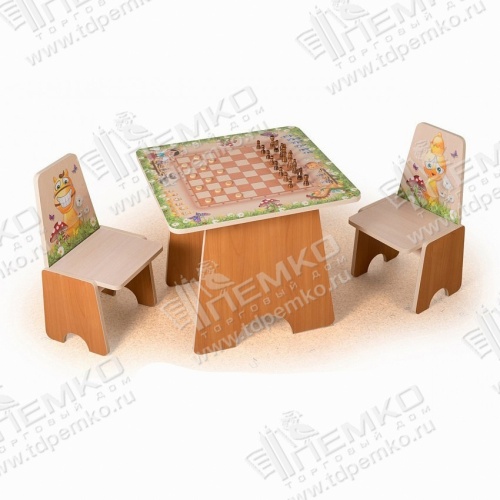 Столик Шахматы с двумя стульчиками